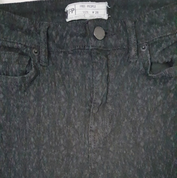 Free People Black Lace Jacquard Jeggings - Picture 4 of 8